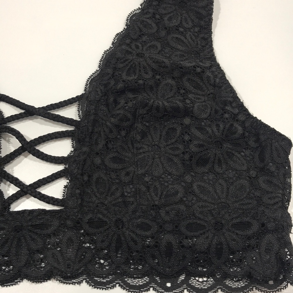 Victoria's Secret Lace-up Wildflower Lace Bralette - Picture 10 of 14
